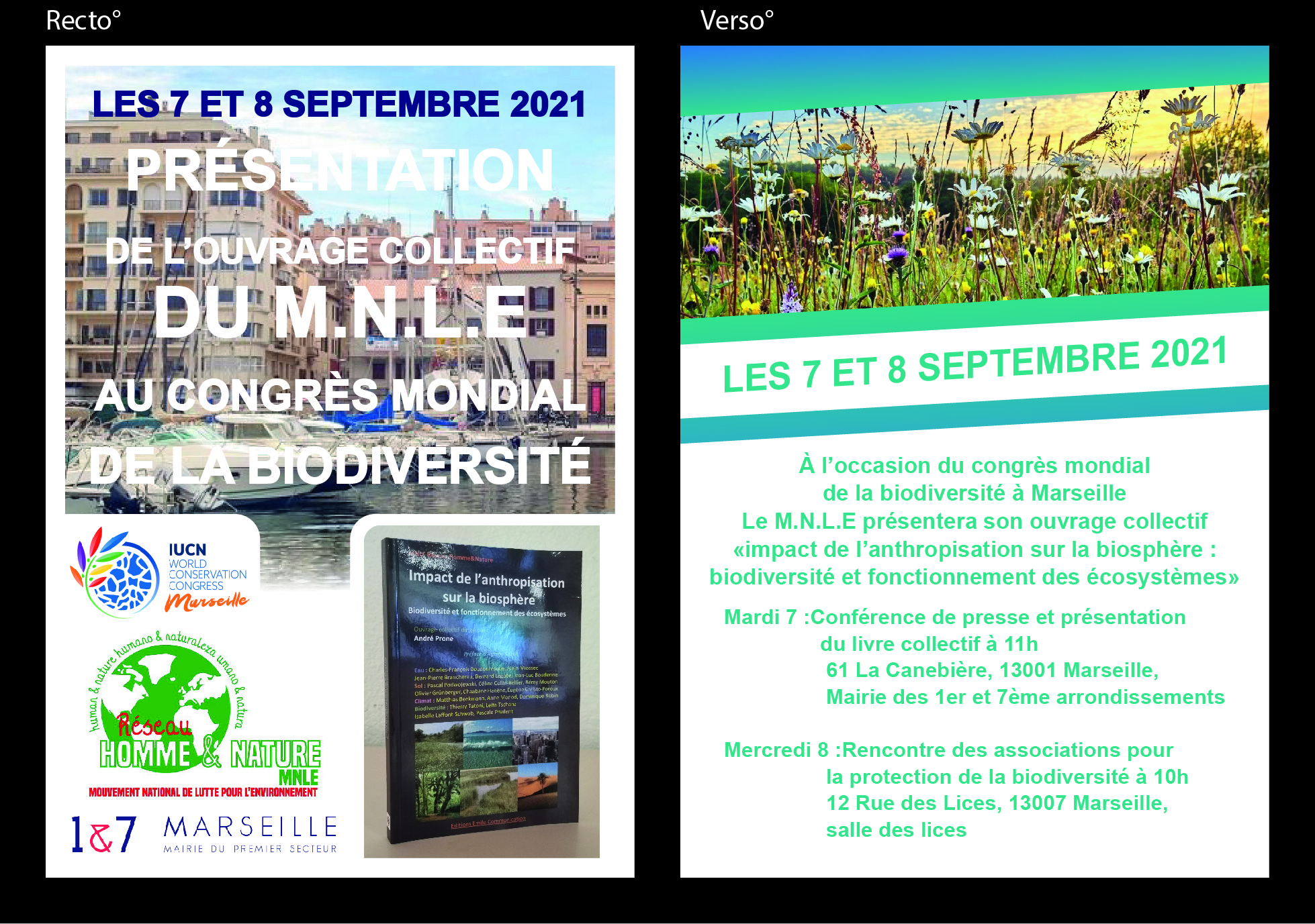 (2) #BiodiversitéCongrèsMondial : Présentation du livre collectif « Impact de l’anthropisation sur la biosphère » par le MNLE à La Mairie du Premier Secteur.
